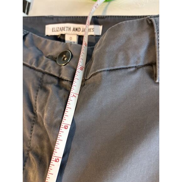 ELIZABETH AND JAMES BLUE PANTS SIZE 0 flat front BOOTCUT work wear casual - Picture 7 of 9